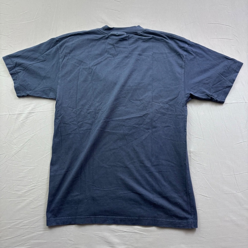 Vintage Disney Store Dopey Embroidered T-Shirt Navy Blue Mens XL Snow White 90s - Picture 5 of 6
